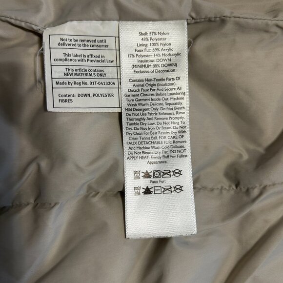 EDDIE BAUER DOWN PUFFER VEST WITH FUR-TRIMMED HOOD - Picture 7 of 8